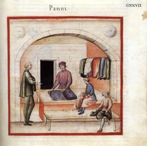 Medieval cloth merchant
